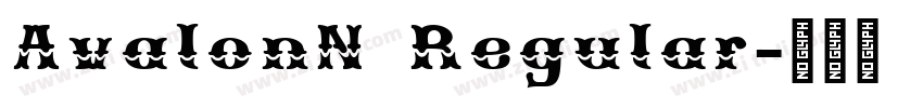 AvalonN Regular字体转换
